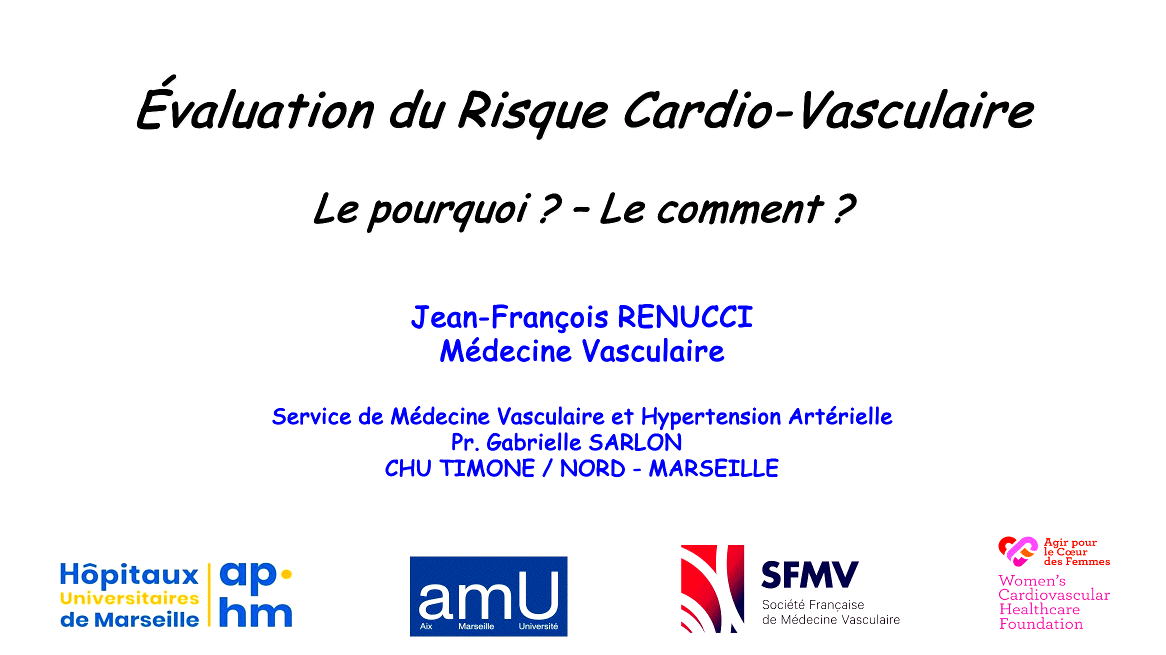 Dr Jean-François RENUCCI - FMC - RISQUE CARDIO-VASCULAIRE
