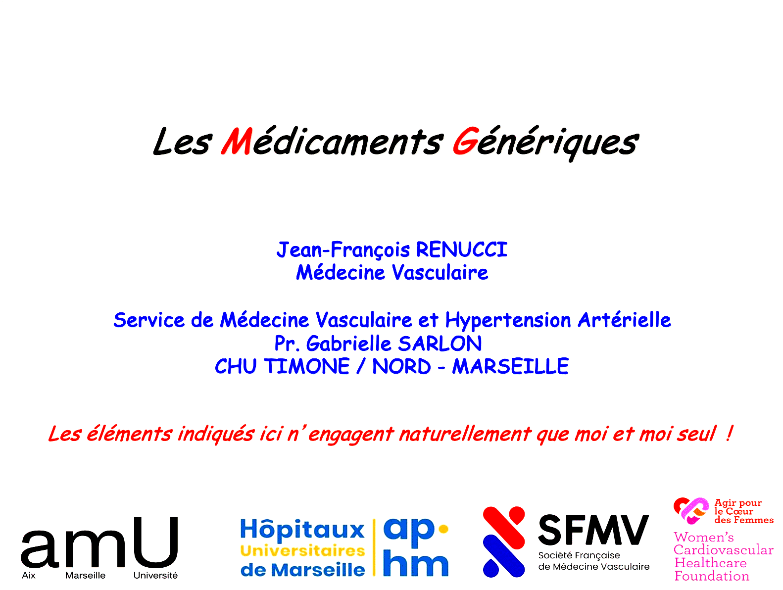 Dr RENUCCI - Médicaments Génériques